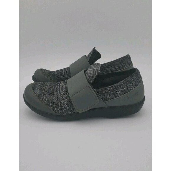 Traq by Alegria Womens Qwik Knit Slip on Shoes Charcoal Gray 41M US 10.5 11 - Picture 3 of 12